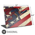 DC Comics Superman Vintage Pose American Flag Universal Laptop 16in (13 x 9.4in) Skin